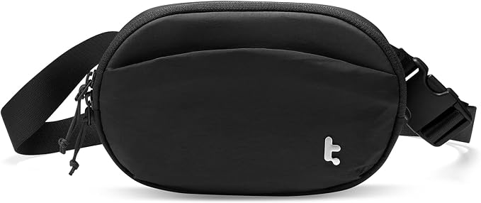 tomtoc Belt Bag with RFID Blocking, Cross Body Fanny Pack for Women Men, Sling Waist Bags with Adjustable Strap for Travel Walk by tomtoc