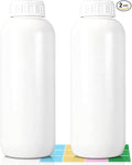 2Pack 34oz (1000ml) EVOH High Barrier Airtight Plastic Travel Bottles - Industrial-Grade Empty Containers with Lids & Caps, Leak Proof Storage for Bulk Chemicals, Lab Samples & Family Liquids by UMETASS