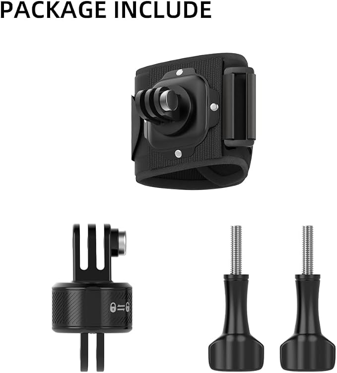 Wrist Strap Mount with Quick Release Adapter Compatible with GoPro Hero 13/12/11/10/9/8/7//6/5 Black,DJI Osmo Action 5 pro/4/3/2,Insta 360 ONE R,AKASO/Campark and More - Image 7