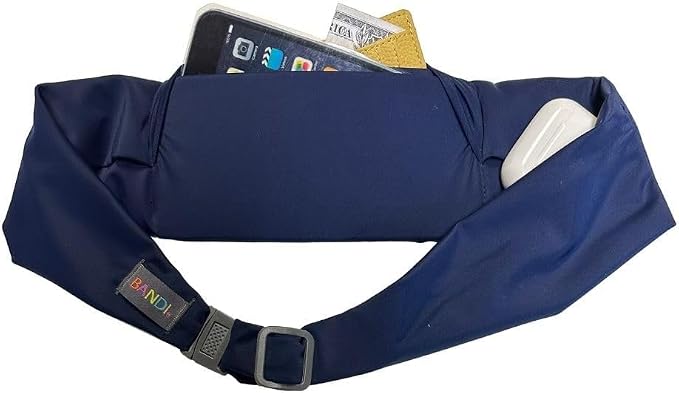 BANDI Running Belt for Women & Men – USA Made No-Bounce Adjustable Waist Pack & Secure Fanny Pack – Fits All Phones, Gels & Essentials – Zipper-Free, Medical Device Friendly - Image 2