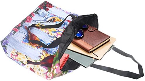 Beach Tote Bags Travel Totes Bag Shopping Zippered Tote for Women Foldable Waterproof Overnight Handbag - Image 2
