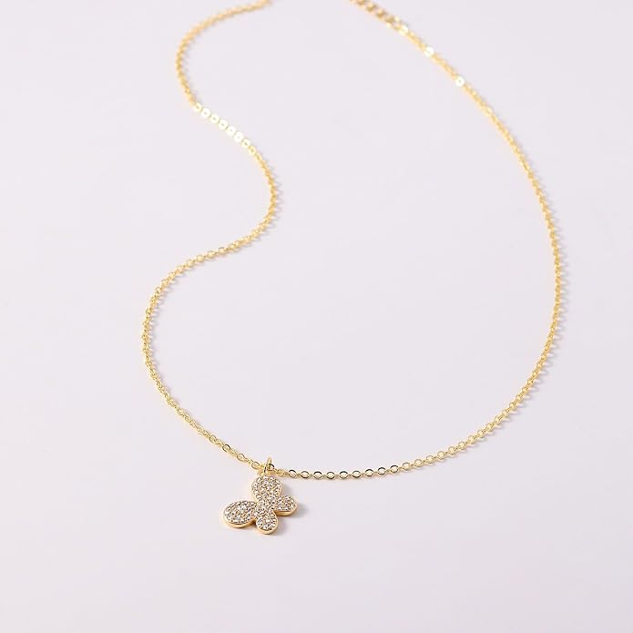 Gold Necklace for Women, Dainty Charm Pendant Necklace Jewelry Gift | 14K Gold Plated, Cute, Delicate, Adults, Non Tarnish, Hypoallergenic, Accessories - Image 4