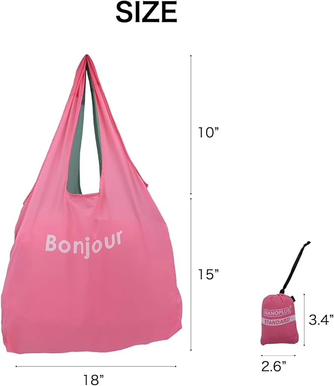 Compact Reusable Grocery Tote Bag – Lightweight, Foldable & Packable Shopping Bag for Travel - Image 5