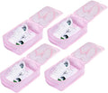 Travel Shoe Bags, Foldable Waterproof Shoe Pouches Organizer-Double Layer (4 Pink Shoe Bags) by JJ+POWER