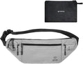 Travel Money Belt for Men and Women hidden slim passport holder - travel wallet with RFID blocking under clothes to protect Cash, Credit Cards and Documents (GRAY) by YIPINU