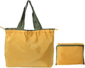 Reusable shopping tote bag, large capacity drawstring tightening top, foldable grocery tote bag, shoulder bag by Unknown