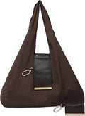 Foldable Nylon Tote Bag w/Keychain Lightweight Reusable Shopping Bag by Unknown