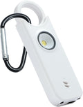 TIPSEAN Personal Safety Alarm - 135dB Ultra Loud Siren with LED Strobe Light, USB-C Rechargeable, Compact Keychain Alarm for Women/Men, Emergency Flashlight & Vibration Alert(White) by Unknown