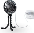 SNUGGY BABY BLACK Portable Oscillating Travel Fan – Rechargeable, Battery-Powered & USB Cooling Device for Strollers, Handheld Use, and On-the-Go Comfort by Unknown