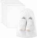 InfinitePack Large Transparent Shoe Bags for Travel, Portable Shoe Bags, Shoes Pouch Storage Organizer with Drawstring for Men & Women aClear Window Shoes Pouch with Rope by InfinitePack
