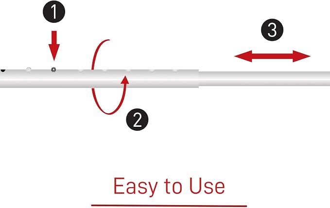 SECURITYMAN 3-in-1 Door Security Bar, Security Door Stoppers & Door Barricade – Heavy Duty Adjustable Iron Security Lock Bar for Home Defense, Apartment & Travel Safety (1 Pack - White) - Image 9