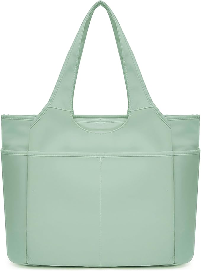 Corduroy Tote Bag for Women Crossbody Bags Lightweight Handbags Shoulder Bag with Zipper Pockets for Work Shopping by AMXNX