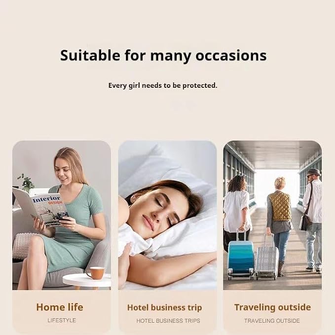 Door Stopper Hotel Portable Door Stopper Girls Safety – Top Door Anti-Wolf Blocking, Door Anti-Locking, Anti-Theft Home Alone Door Stopper - Image 3