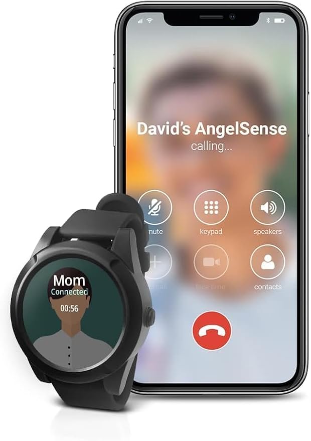 AngelSense GPS Watch for Teens & Elderly - Autism, Special Needs, Dementia | App with Real-Time GPS, 2-Way Voice, SOS Button, First Responder Alerts, AI Risk Alerts, Safe Ride Monitoring, Fall Detection by AngelSense