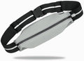 Running Belt for Men, Water Resistant Fanny Pack for Women, Cycling Exercise Travel, Reflective Strips Suitable for Night, Slim Adjustable Size Running Belt Bag for iPhone 17 16 15 Samsung (Gray) by Oasishade