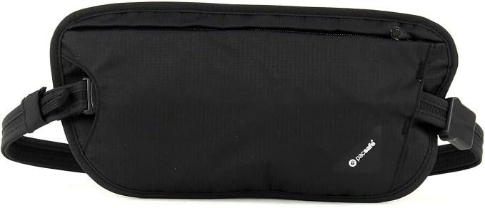 Pacsafe Coversafe X100 Anti-Theft RFID Blocking Waist Wallet, Black by Pacsafe
