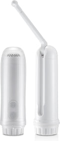Portable Bidet for Travel 140mL Nozzle 180° Adjustment IPX6 Electric Handheld Bidet for Personal Hygiene Cleaning, Baby Wash, Postnatal Care, Perineal & Hemorrhoid Treatment(AM-US-NHJ001E) by ANNWA