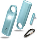 VOLTEK Metal Personal Alarm for Women (Azur) – 140dB Self Defense Safety Alarm Keychain, USB-C Rechargeable Emergency Alarm with Door & Window Sensor Mode by VOLTEK