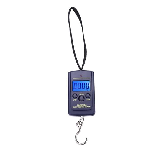 Fish Scales Digital Weight, Hanging Weight Scales, Portable Plastic Electric Balance Digital Fishing Postal Hanging Hook Scale Load 40kg with LCD Display for Fishing Retails Delivery - Image 8