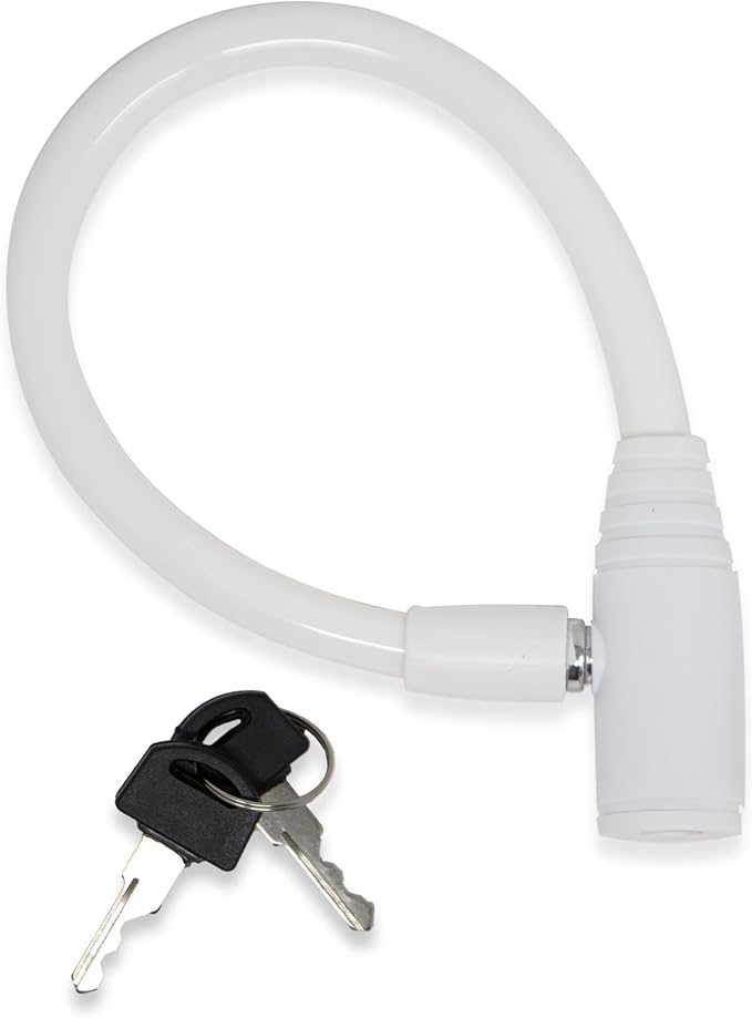 Child-Proof Refrigerator Lock for Kids & Adults - Lock for French Door Fridge and Cabinet (Small, White - 2 Pack) by UrbanAugust