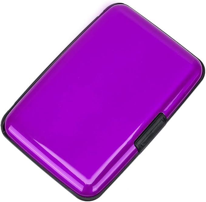 RFID Aluminum Wallet Credit Card Protector Case Holder for Men Women | Mini RFID Aluminum Wallet Credit Cards Holder Business Card Case Metal ID Case for Men Women by ELFISH