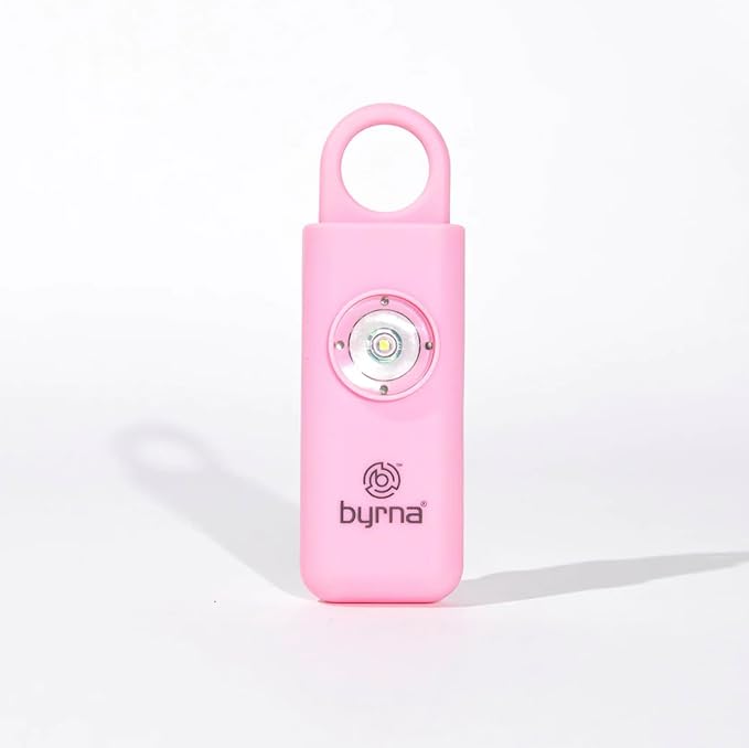 Byrna Banshee Personal Safety Alarm - 130db Loud Military Grade Self Defense Emergency Keychain Siren Device with LED Strobe Alert Light for Women, Men, Children, Elderly, Hikers and Runners (Pink) - Image 7