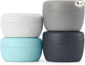 TakeToday Travel Containers for Toiletries, 2 & 3oz, 4 Pack, Grey | Air Travel Leak-Proof, TSA Approved, Silicone Jars with Lid, for Cosmetics & Toiletries by TAKETODAY