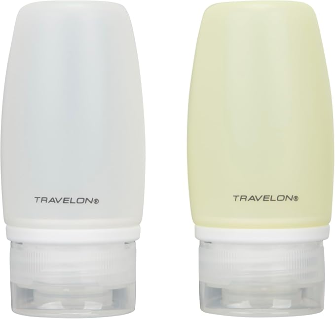 Travelon Set Of 2 Smart Tubes, 2 Ounce, Green/Clear, One Size by Travelon
