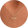 Gold Necklace for Women, Dainty Charm Pendant Necklace Jewelry Gift | 14K Gold Plated, Cute, Delicate, Adults, Non Tarnish, Hypoallergenic, Accessories by GUOKEJEWELRY