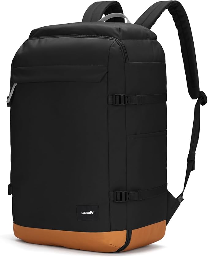 Pacsafe GO Anti Theft 44L Carry-on Backpack, Jet Black - Image 2