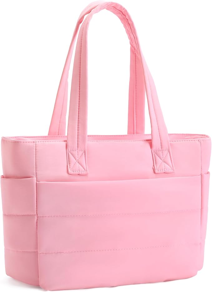 Corduroy Tote Bag for Women Crossbody Bags Lightweight Handbags Shoulder Bag with Zipper Pockets for Work Shopping by AMXNX