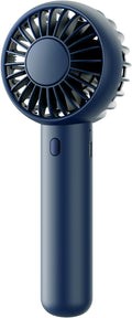 Gaiatop Mini Portable Fan, Navy Blue, Cute Design, Powerful Wind, Handheld and Desktop, Rechargeable Battery | Powerful 3 Speed with Desktop Base, Lightweight, Battery Powered for Travel Lash Makeup Girls Women Gift Navy Blue by GAIATOP