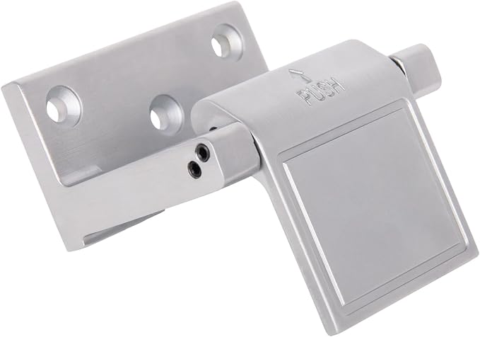 1 Pack Door Lock Reinforcer Privacy Door Latch for，Hotel Security Door Lock ，Privacy Door Latch for in-Swinging Doors Extra High Home Door Security Lock Silver - Image 4
