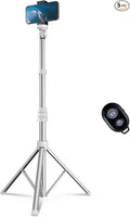 67" Phone Tripod, MIIASI Extendable Tripod for iPhone, Selfie Stick with Remote and Phone Holder, Compatible with iPhone/Android/Camera, Light Stand by MIIASI