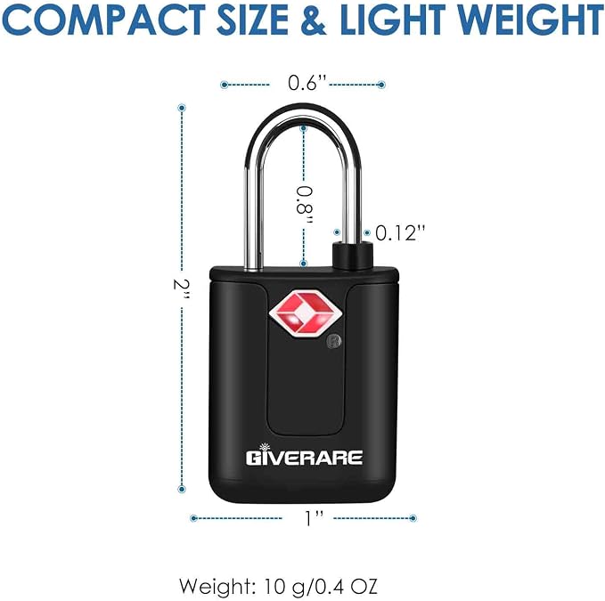 4 Pack TSA Approved Travel Luggage Locks with Keys, Keyed Suitcase Padlock, Zipper Small Locks, TSA Accepted Compatible Padlocks for Suitcase, Backpack, Gym Locker, Jewelry Box, Anti Theft-Black - Image 2