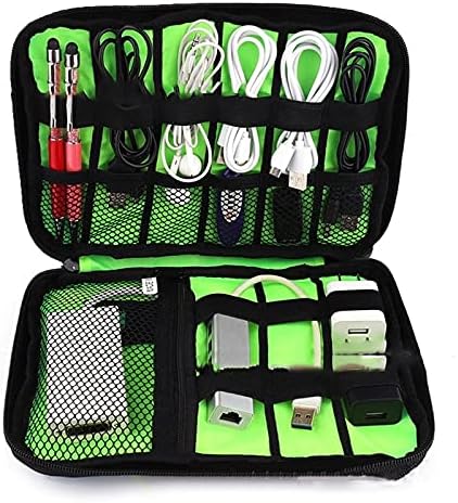 1pack Travel Electronics Cable Organizer Bag Portable Storage Case for Mobile Phone Hard Drive Cords USB Cables Charger Organizer by Unknown