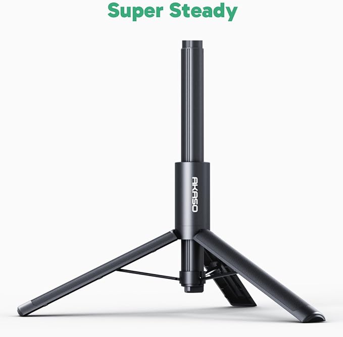 AKASO 47.2"/120cm Invisible Selfie Stick Tripod for 360 Action Camera | Compatible with Insta360 X5 X4, DJI Action Osmo 360 Pocket 3, GoPro, AKASO 360/EK7000/EK7000 Pro, Brave 4/7 LE Action Camera - Image 5