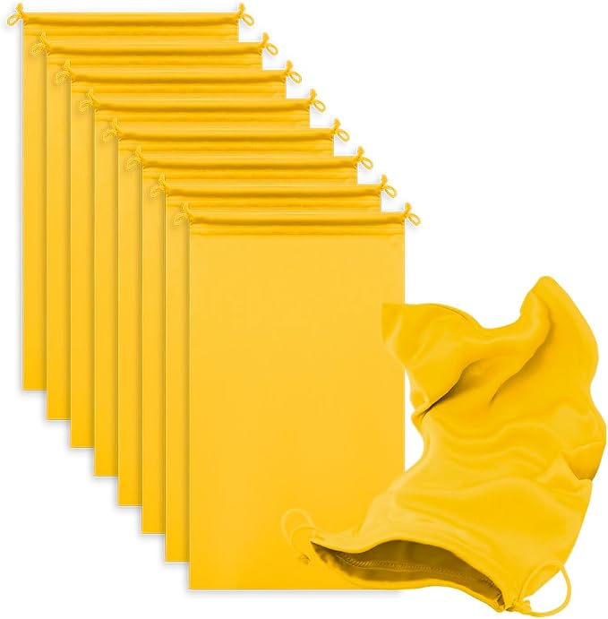 Microfiber Drawstring Bags, Multi-Size Soft Protective Pouches for Shoes, Ski Goggles, Sunglasses, Handbags & Camera Lenses by MtuxuYR
