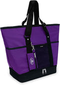 Everest Luggage Deluxe Shopping Tote, Dark Purple/Black, Dark Purple/Black, One Size by EVEREST%C2%AE+Retail