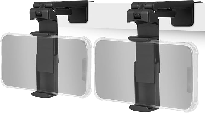 Wicked Chili 2X Airplane Phone Holder | Foldable 360° Rotation Mount | Compact: Small pack size only 3.66 x 1.46 x 1.37 inches. Ideal for Tiktok, Youtube, Instagram, Face Time, Movies or in office - Image 11