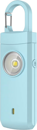 Rechargeable Personal Alarm for Women, College Dorm Essentials | 130dB Keychain Alarm with Flashlight, Safety Gifts for Teen Girl, Daughter, Student, Birthday Gift Stocking Stuffers, Aqua by ANKOSHUN