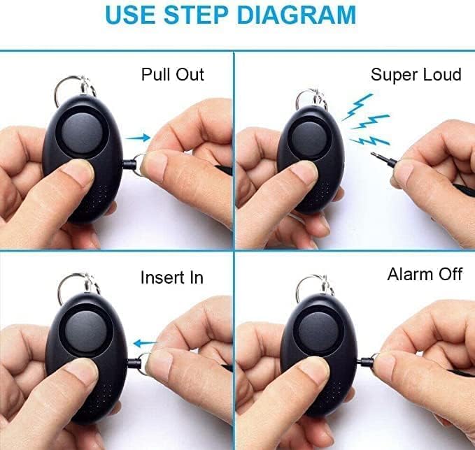 Personal Safety Alarm for Women, Girls, Children and Elderly | 140DB Siren, Police Approved, LED Light Torch, Reusable Keychain - Image 6