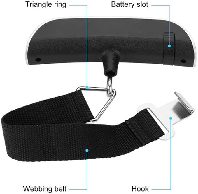 Luggage Scale, Easy to Carry, Small in Size, Suitable for Carrying, 110 pounds, Will be a Popular Luggage Scale in The Future (1), 5.9x4.2x1.49inches - Image 4