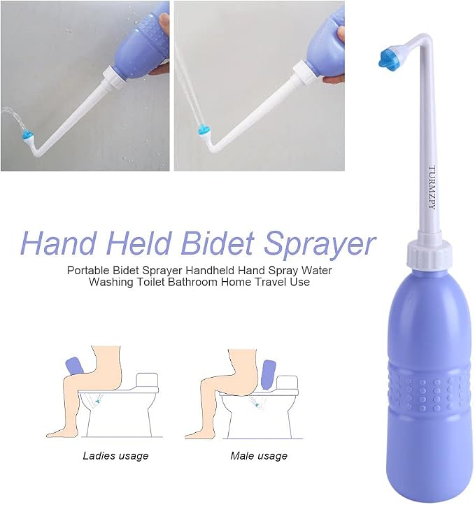 Portable Bidet 600ml Travel Bidet Plastic EVA Bottle Personal Hygiene Bidets Cleaning Device - Image 6