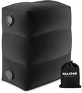Maliton Inflatable Travel Foot Rest Pillow, Toddler Airplane Bed, Car Seat Foot Rest for Kids, Adjustable Height Leg Rest Pillow for Airplane, Home, Office(Black, 1 Pack) by Maliton
