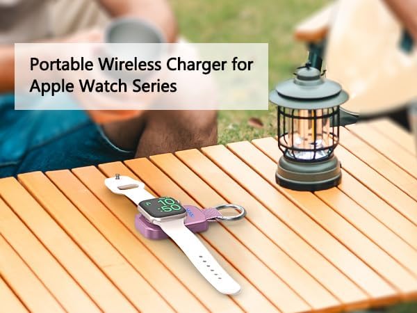 i.VALUX Portable Charger for Apple Watch, Wireless Magnetic iWatch Charger | Compact Charging, 1000mAh Battery Power Bank,On The Go,Keychain Travel Essential, for iWatch Series 11/10/9/8/7/6/5/4/3/2/SE - Image 6