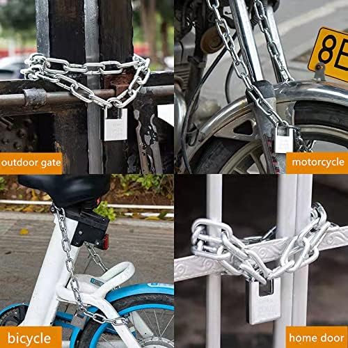 Safety Bicycle Chain Lock, Motorcycle Lock, Cannot Be Cut with Bolt Cutters Or Hand Tools.Premium Case-Hardened Security Chain for Motorcycles, Bike, Generator, Gates,Outdoor Furniture, - Image 6