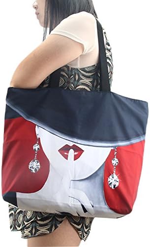 Beach Tote Bags Travel Totes Bag Shopping Zippered Tote for Women Foldable Waterproof Overnight Handbag - Image 7