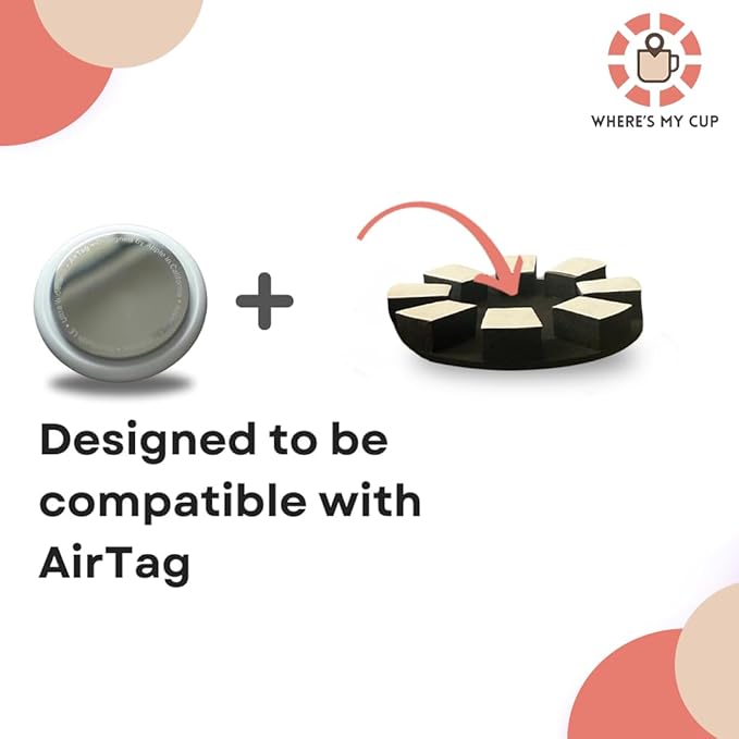 Universal Bluetooth Tracker Holder for Cups, Tumblers & Bottles, 2 Count | Universal tracker compatibility; Adhesive mount; Low-profile EVA; Water-resistant; Fits drinkware; 2 holders - Image 4
