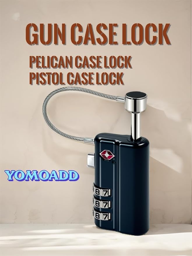 TSA Approved Combination Locks for Gun Cases, Toolboxes & Luggage (1 Pack) - Image 3